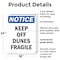 Signmission Keep Off Dunes Fragile, 18 in W x Rectangle, Plastic OS-2PACK-NS-P-1824-V-13819 - alternate 3